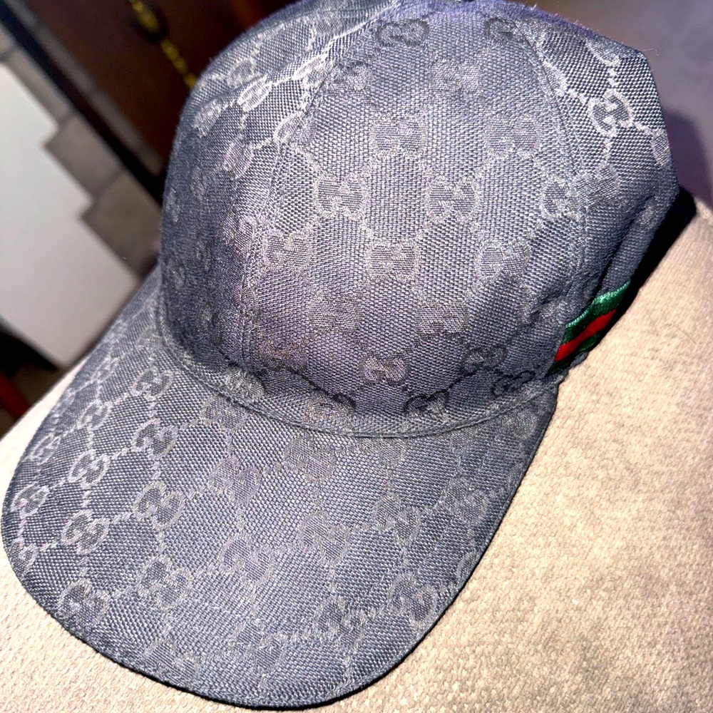 ORIGINAL GG CANVAS BASEBALL HAT WITH WEB